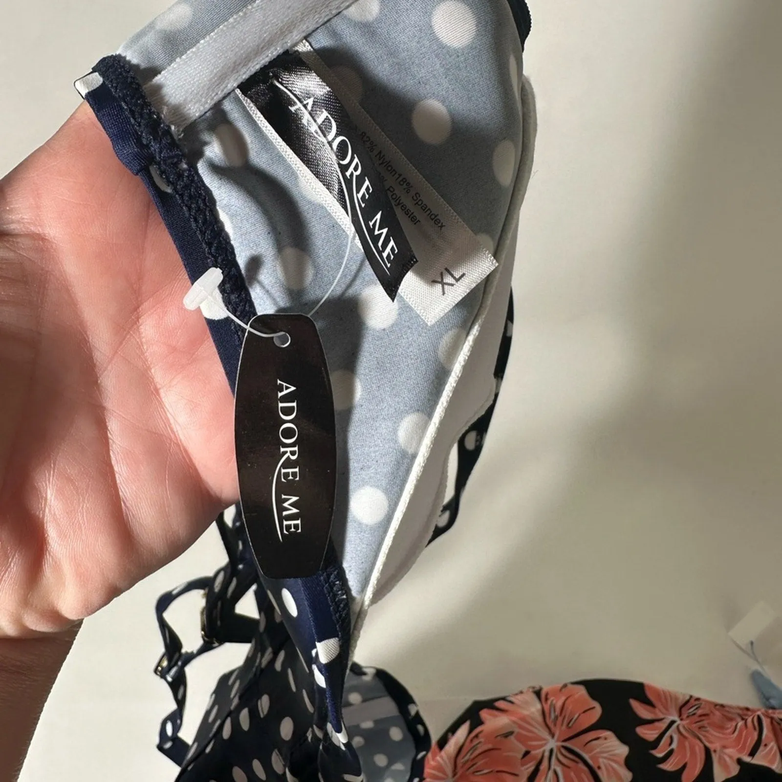 NWT Adore Me Polka Dot Bikini Top