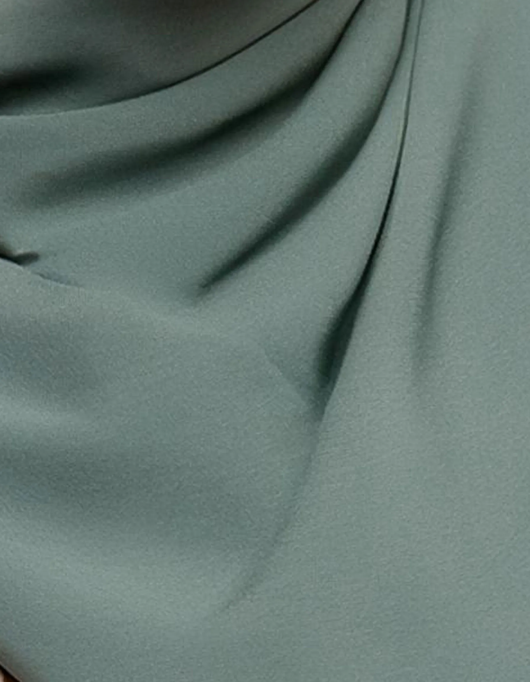 Olive Green Striped Hijab