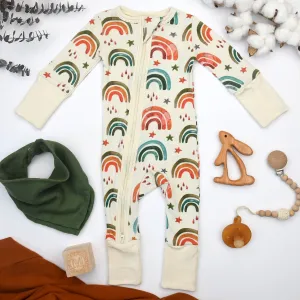 Organic Cotton Baby Pajamas 2-Way Zip Front Zipper Sleeper, Luca