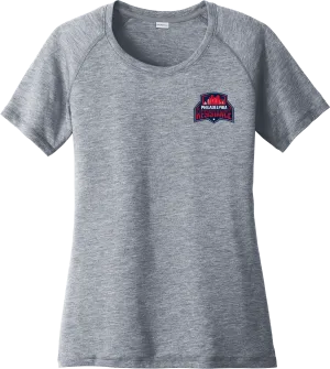 Philadelphia Resistance Ladies PosiCharge Tri-Blend Wicking Scoop Neck Raglan Tee