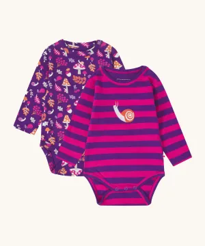 Piccalilly Woodland Treasures Baby Bodysuits 2 Pack