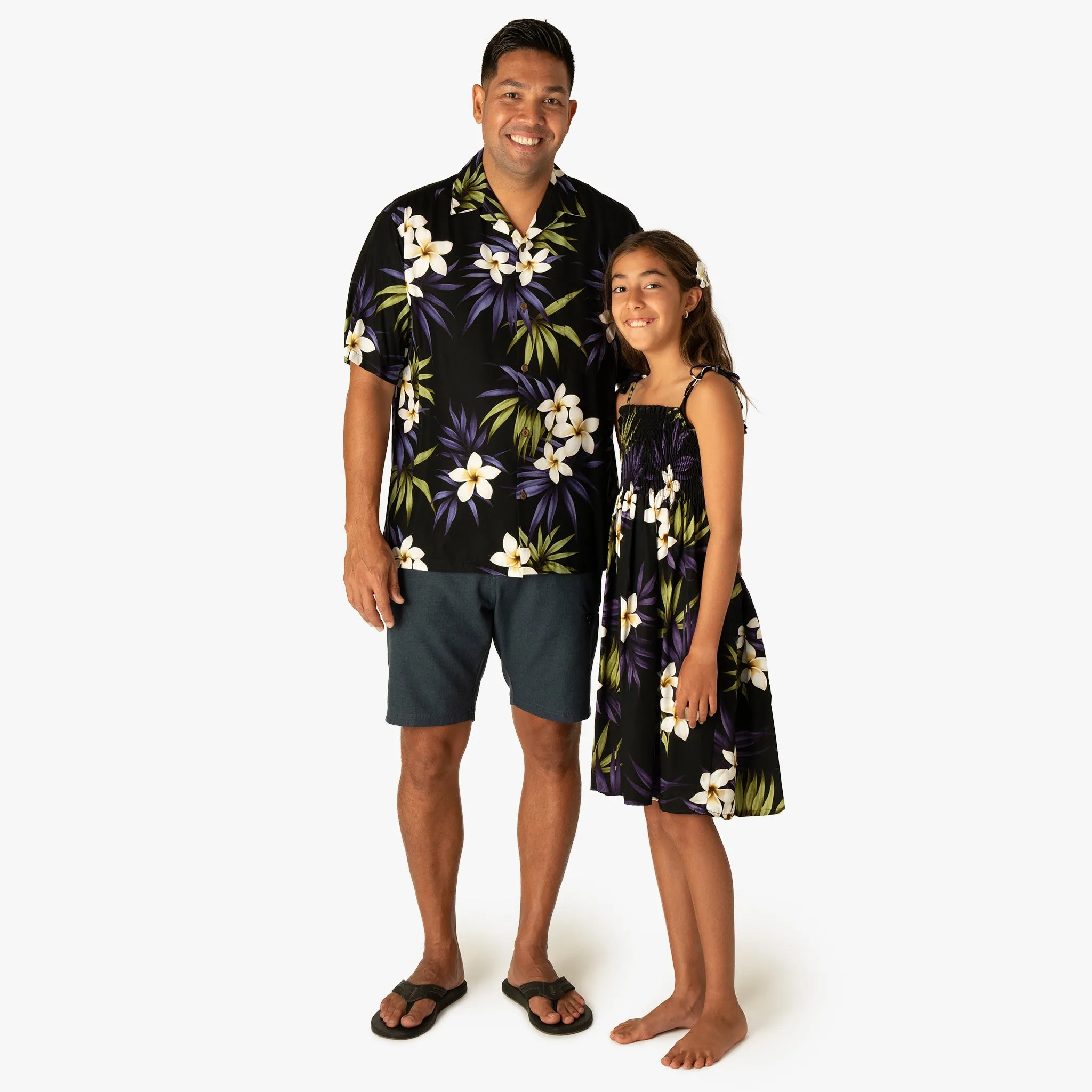 Plumeria Cluster Aloha Shirt