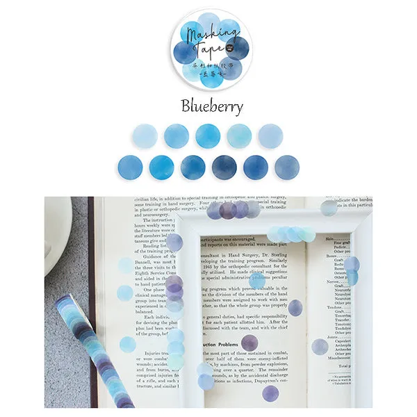 Polka Dot Watercolor Masking Tape Stickers