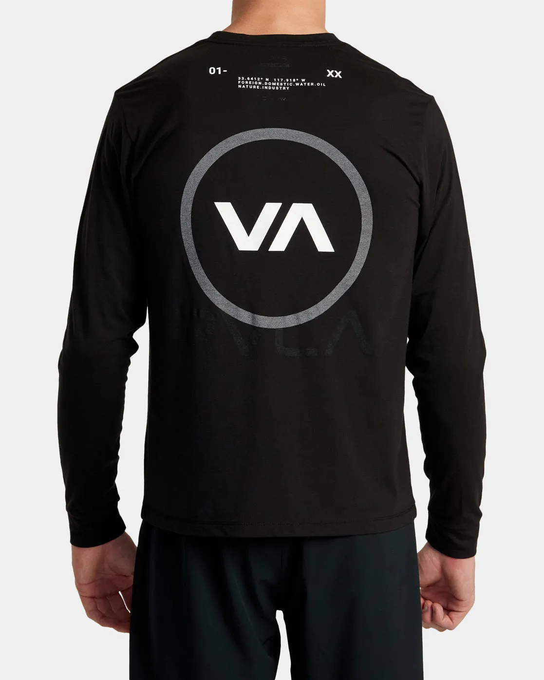 Reflective Base Long Sleeve Tee - Black