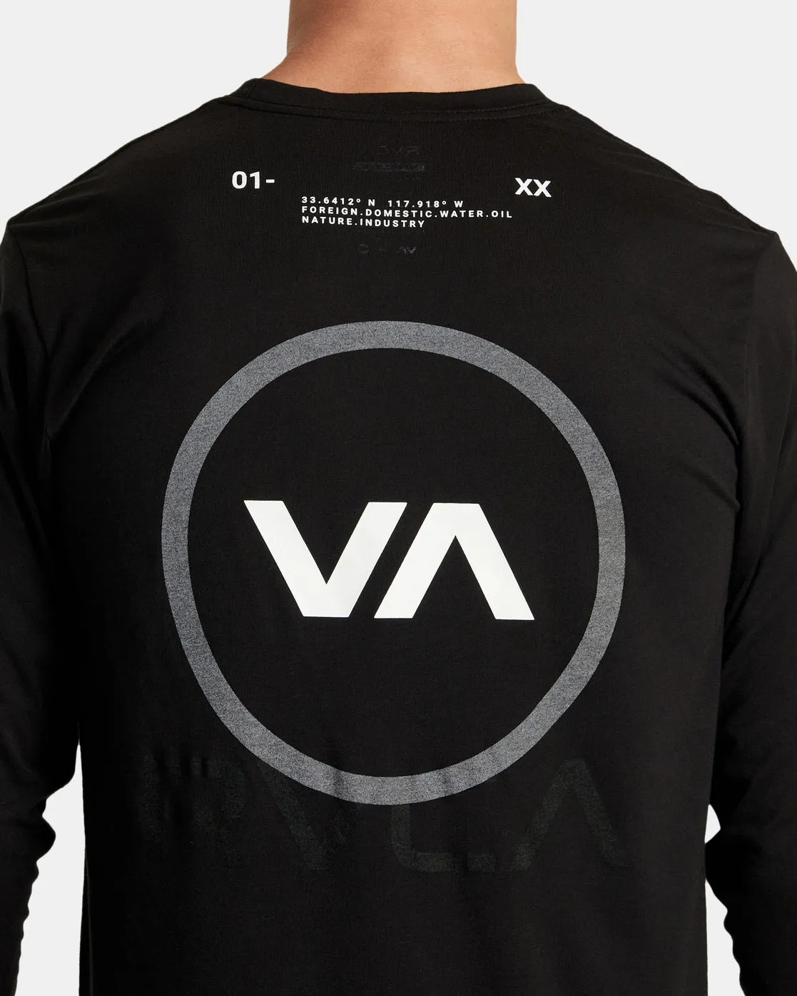 Reflective Base Long Sleeve Tee - Black