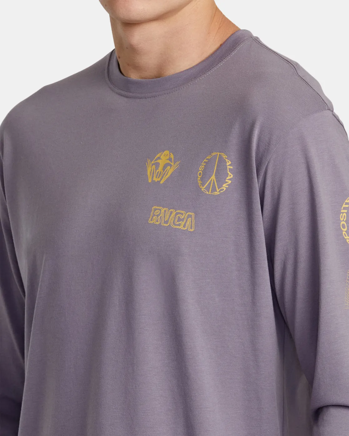 Relic Stack Long Sleeve T-Shirt - Purple Sage