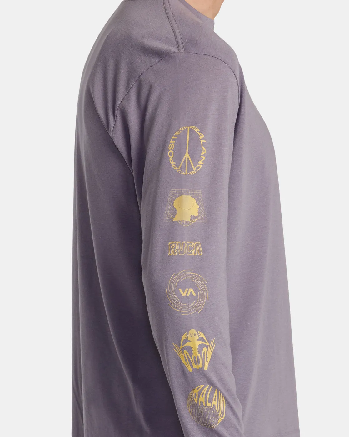 Relic Stack Long Sleeve T-Shirt - Purple Sage