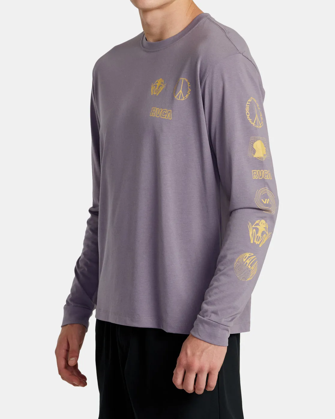 Relic Stack Long Sleeve T-Shirt - Purple Sage