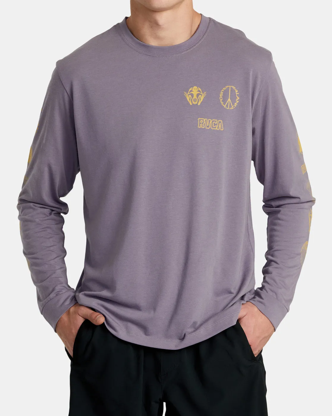 Relic Stack Long Sleeve T-Shirt - Purple Sage