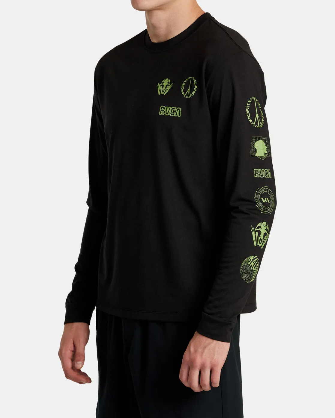 Relic Stack Long Sleeve Tee - Black