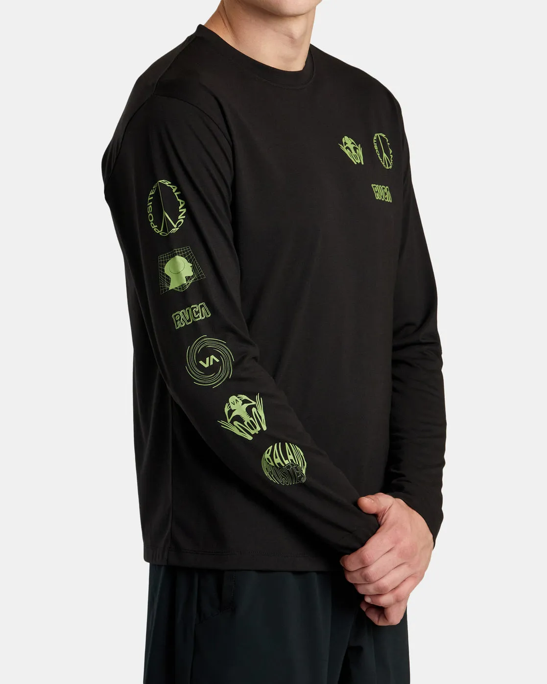 Relic Stack Long Sleeve Tee - Black