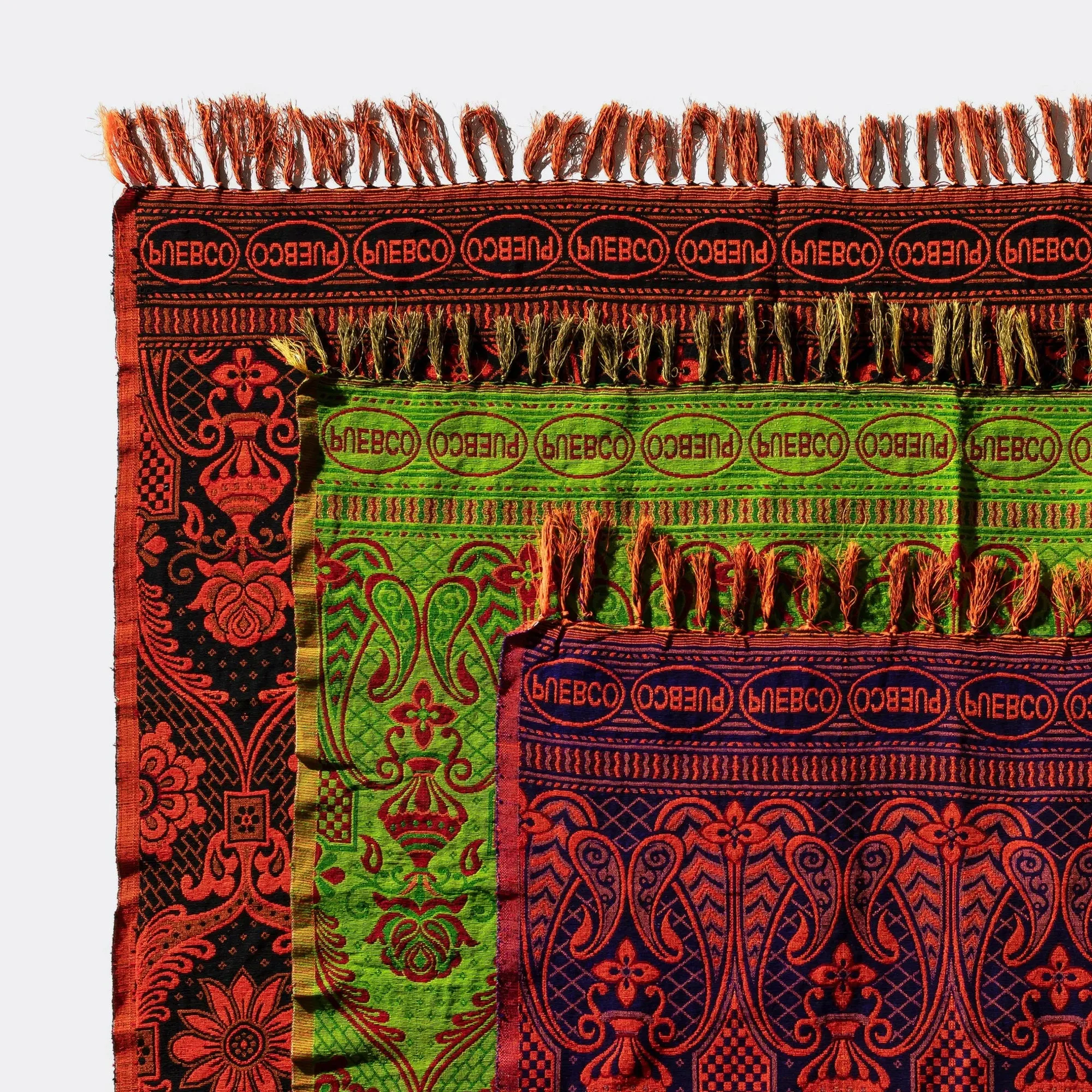 Reversible Jacquard Rug - Navy Blue