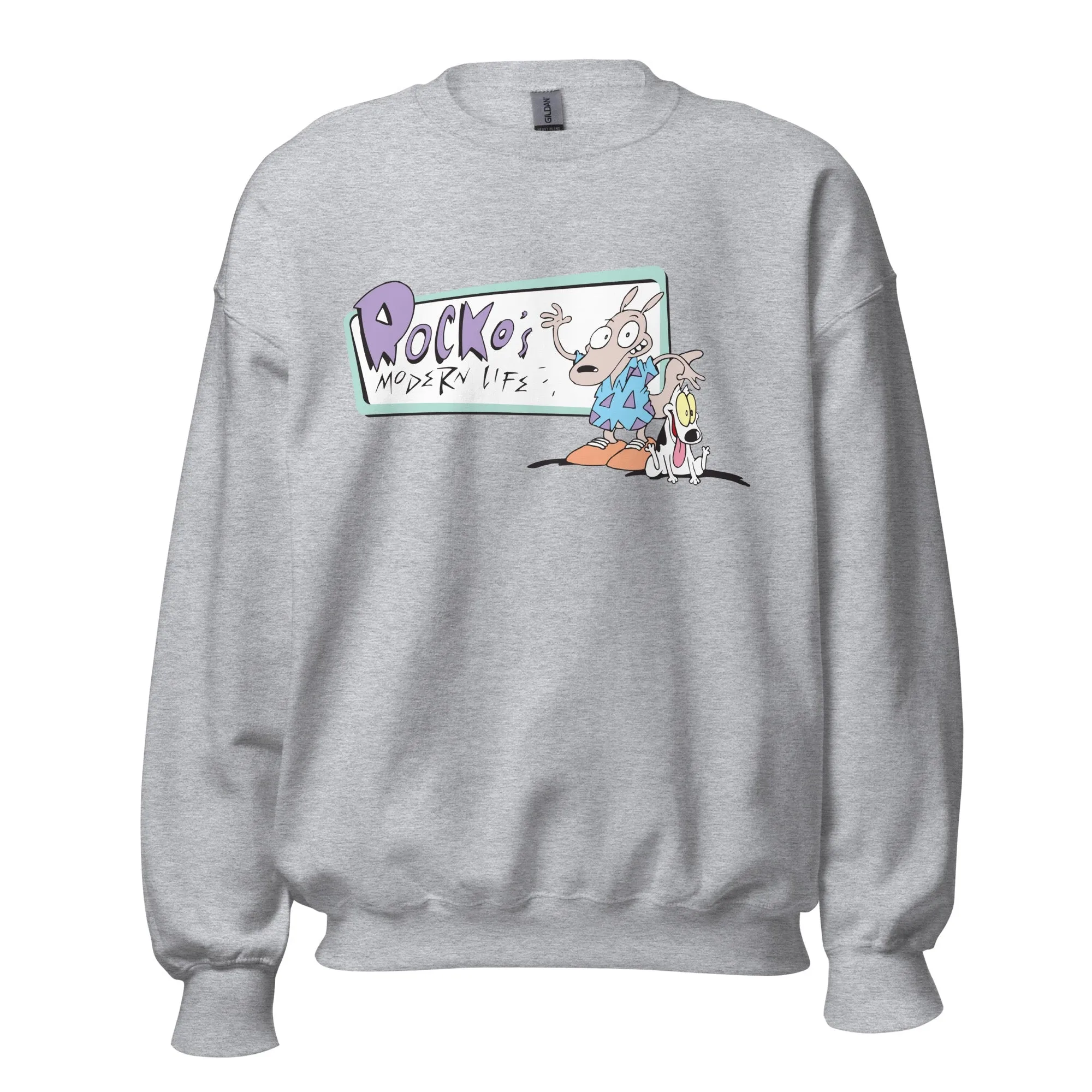 Rocko's Modern Life Logo Adult Crewneck Sweatshirt