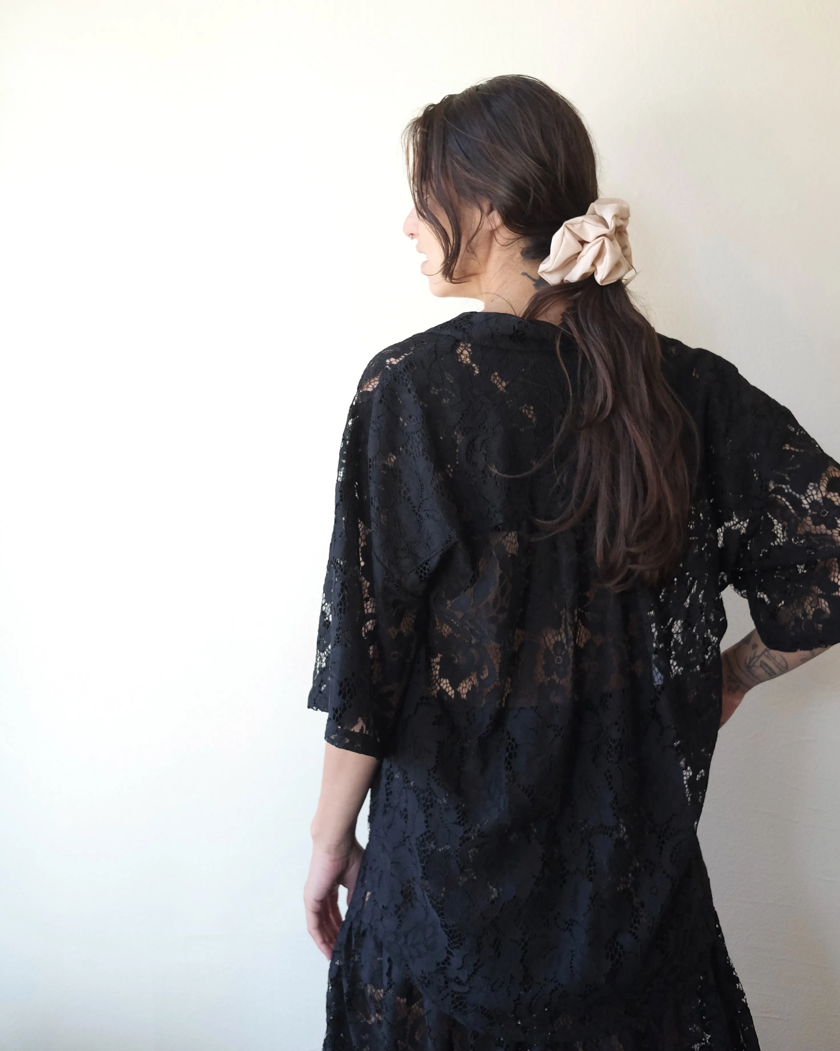 Romeo Top, Black Lace