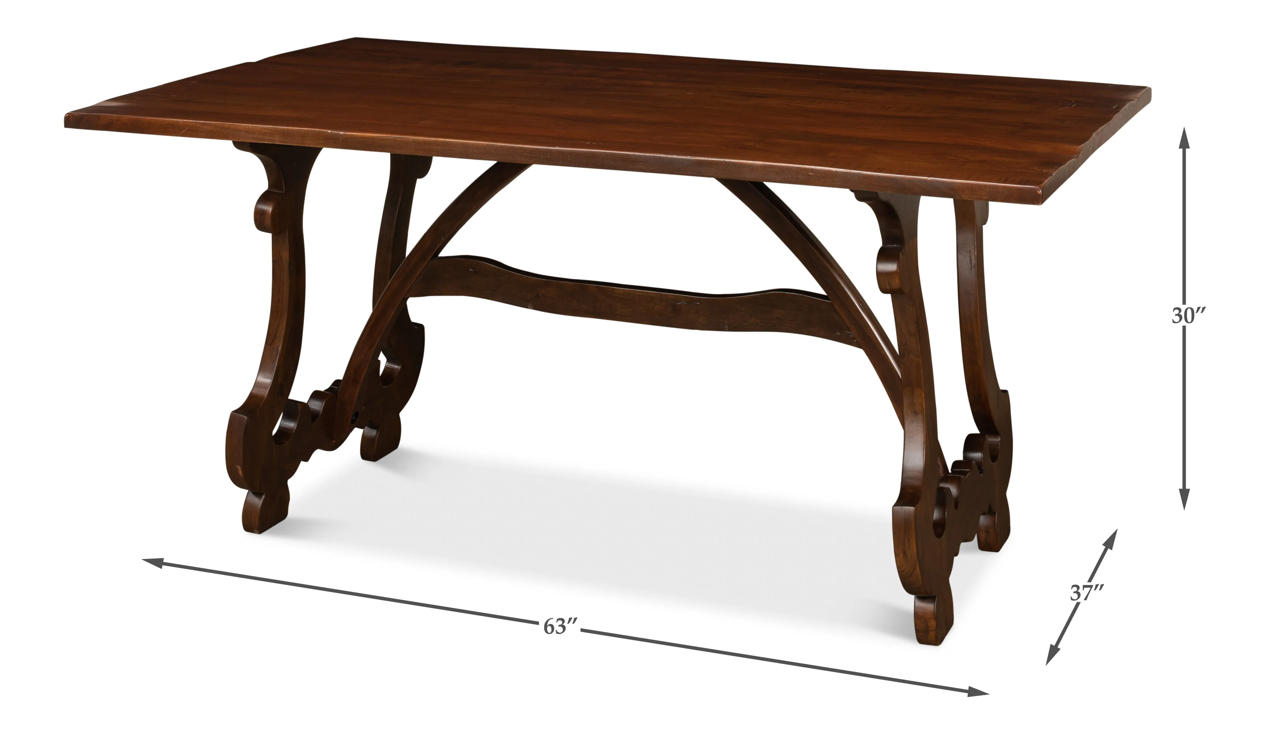 Sarreid - Calambac Dining Table  Walnut - Brown - Country