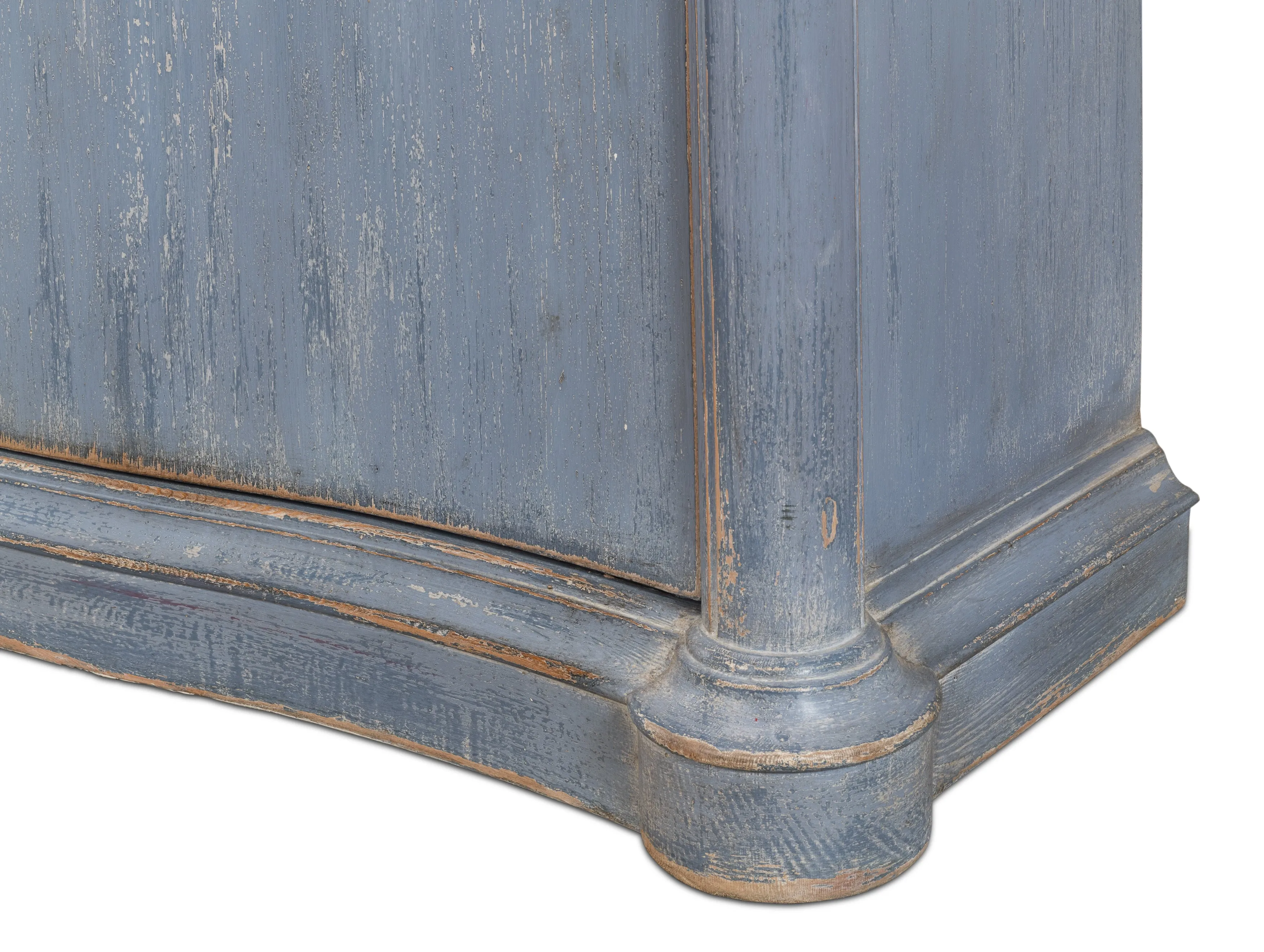Sarreid - Columns Bowfront Sideboard  Blue - Blue - Traditional