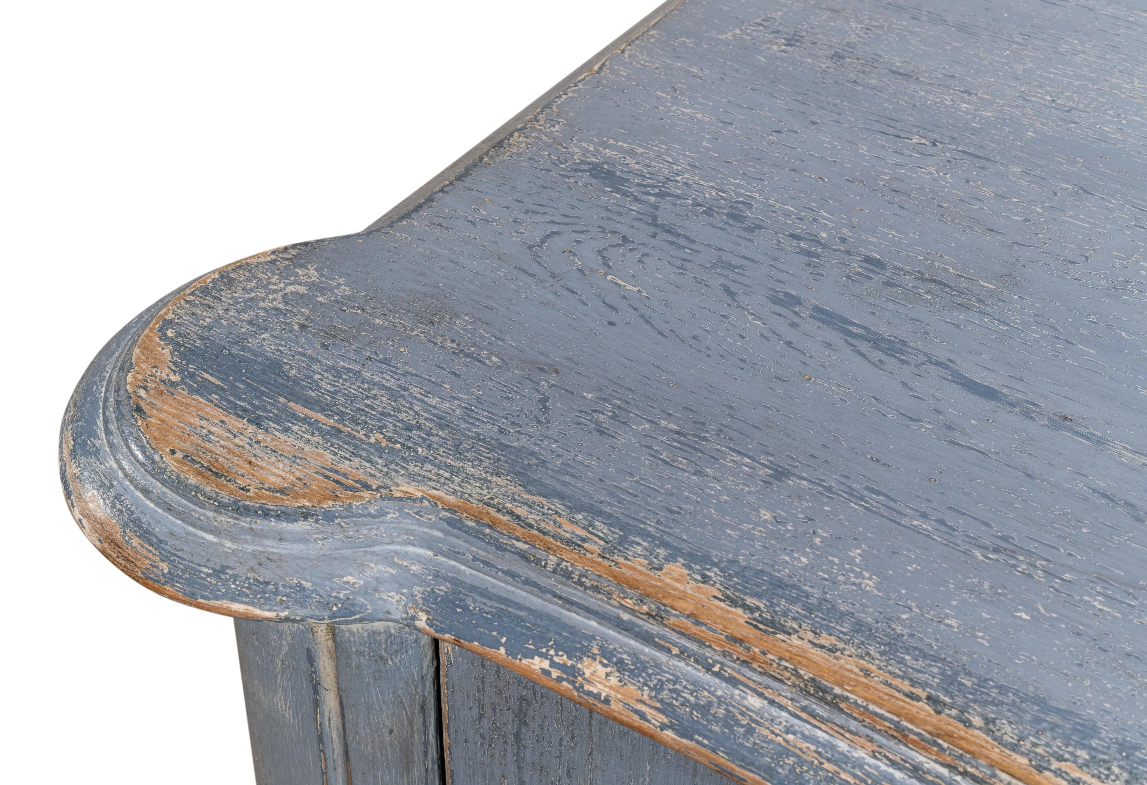 Sarreid - Columns Bowfront Sideboard  Blue - Blue - Traditional