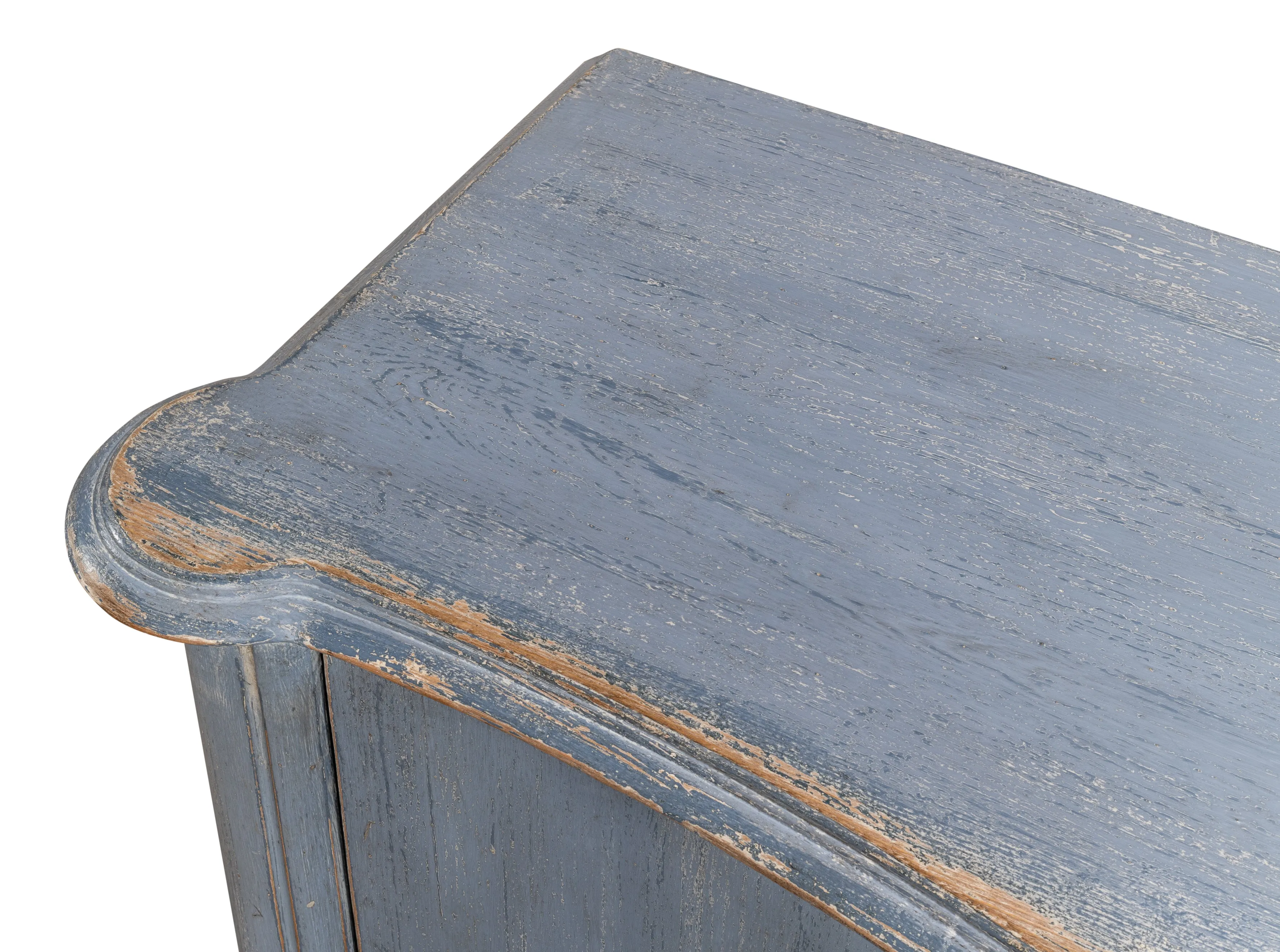 Sarreid - Columns Bowfront Sideboard  Blue - Blue - Traditional