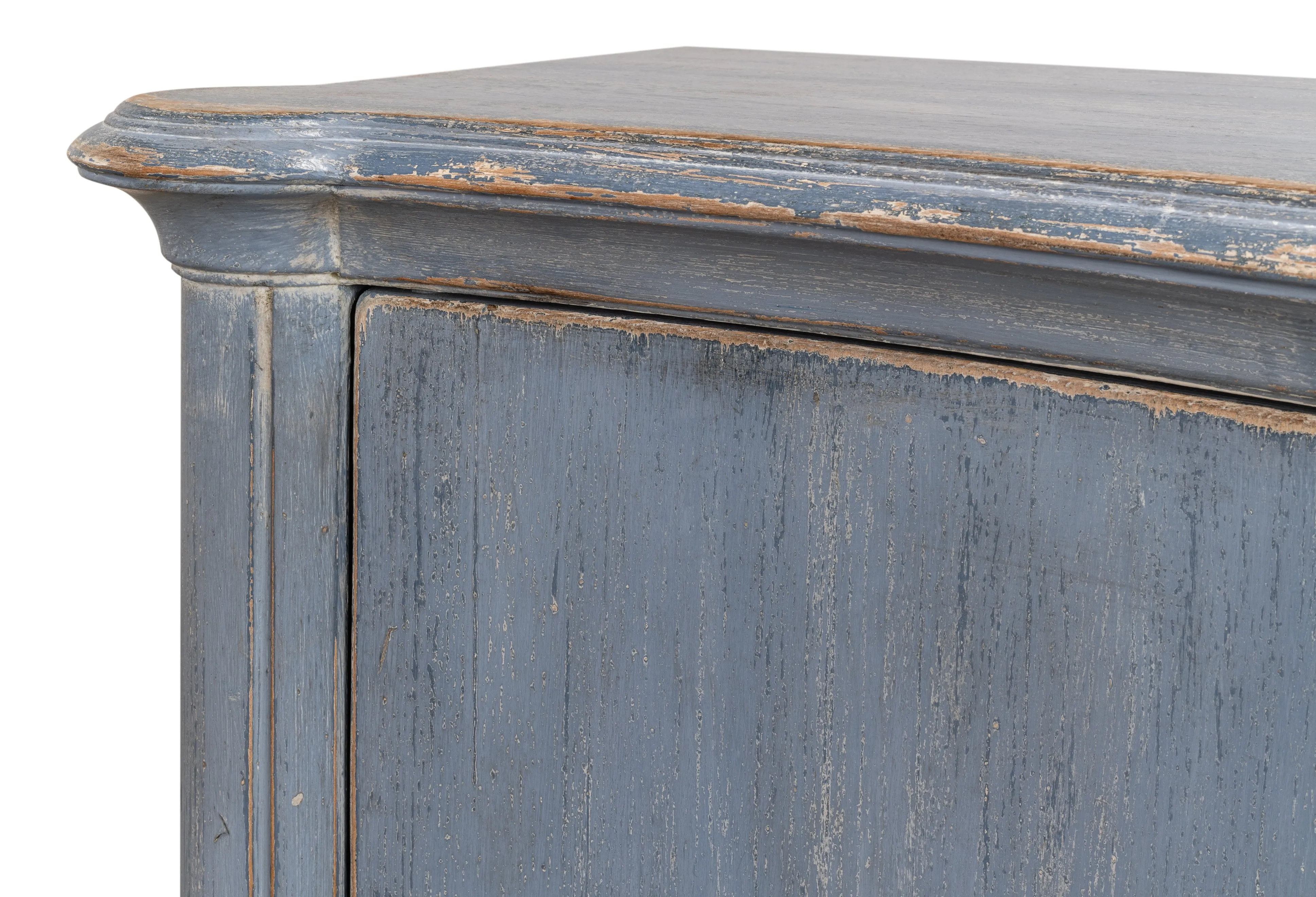 Sarreid - Columns Bowfront Sideboard  Blue - Blue - Traditional