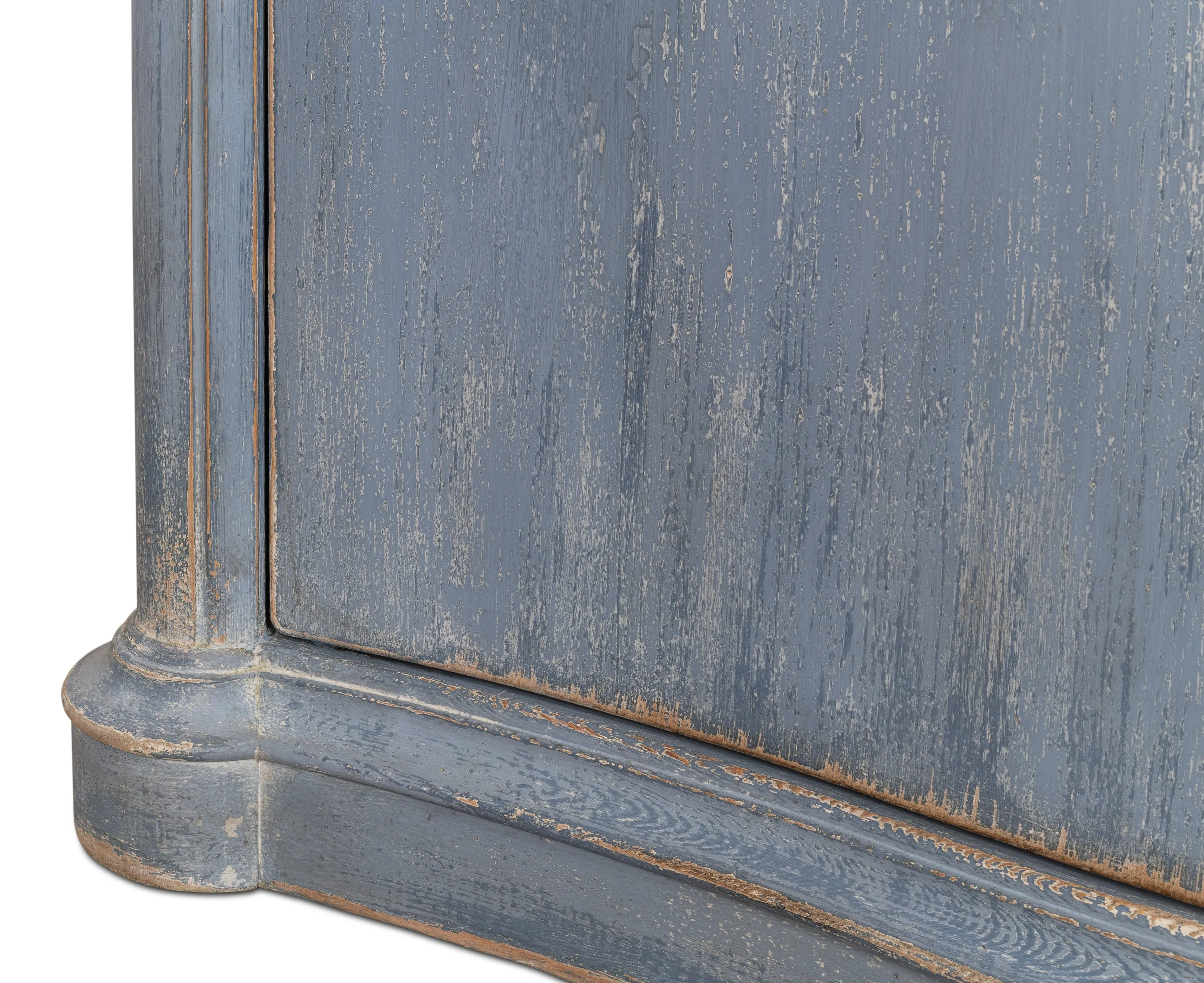 Sarreid - Columns Bowfront Sideboard  Blue - Blue - Traditional