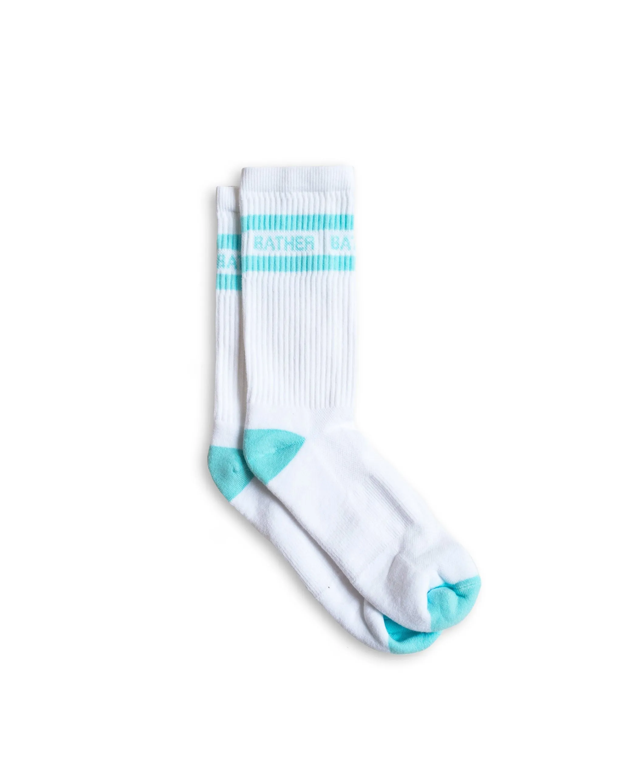 Sea Foam Striped Sock