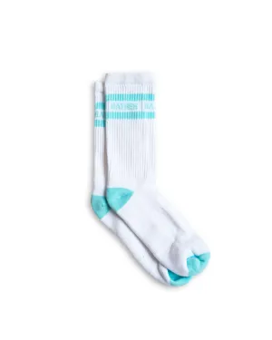 Sea Foam Striped Sock