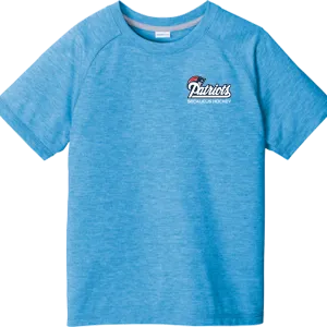 Secaucus Patriots Youth PosiCharge  Tri-Blend Wicking Raglan Tee