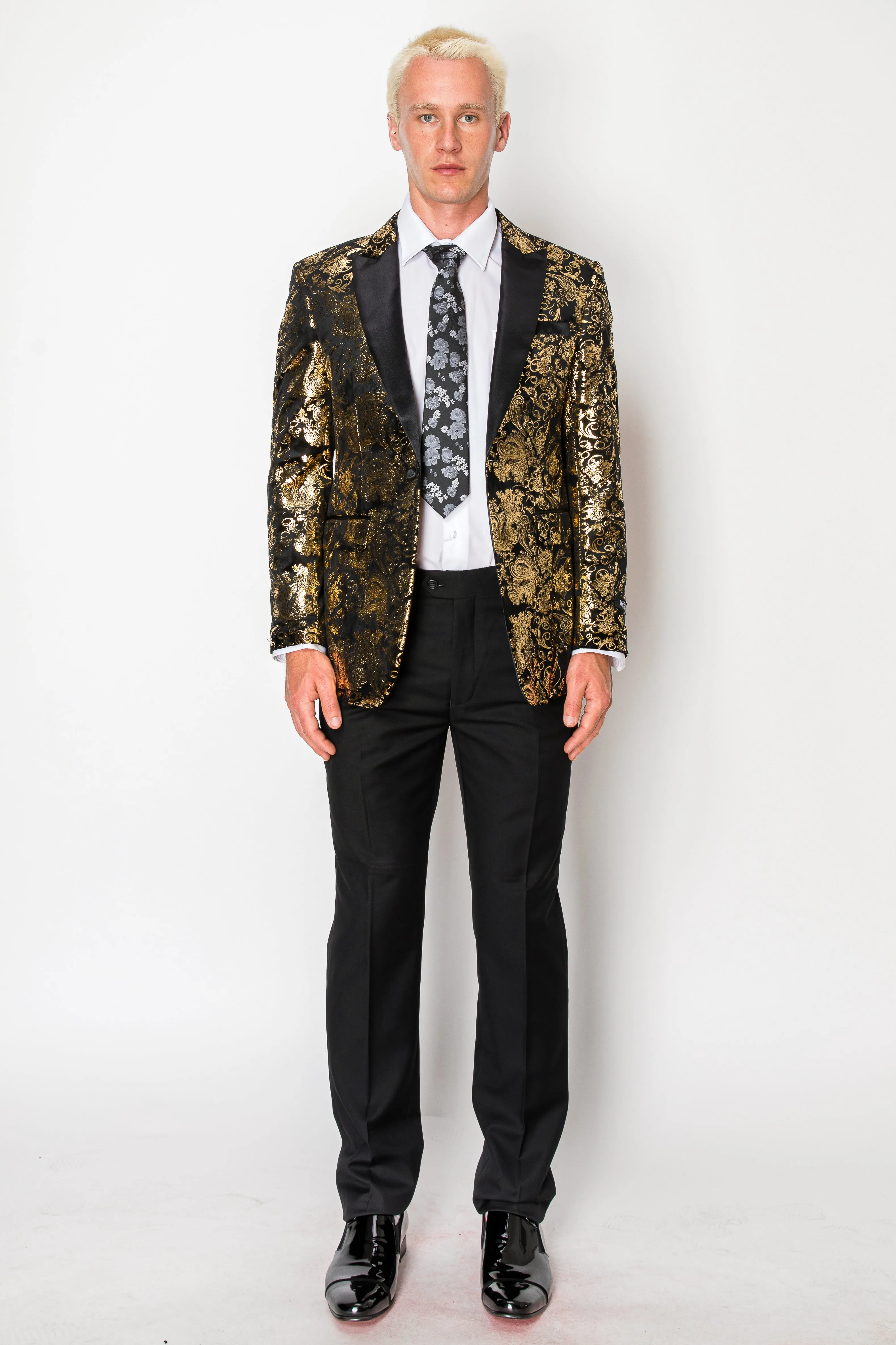 Shiny Gold Patterned Jacket (1808812)