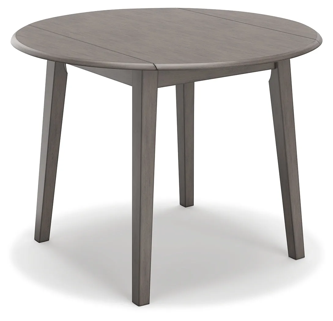 Shullden Dining Table and 4 Chairs in Gray