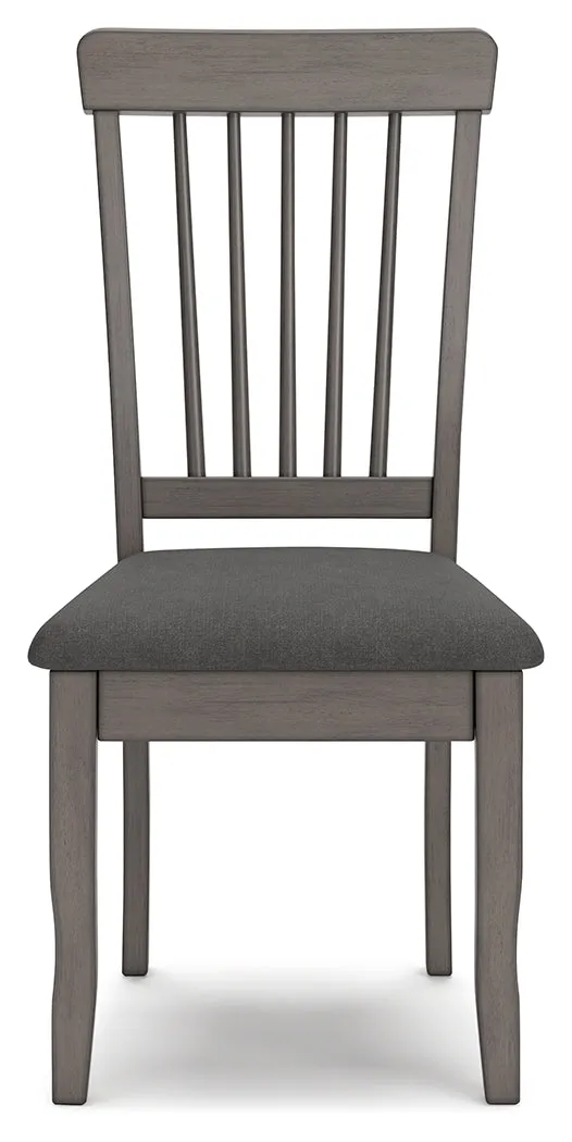 Shullden Dining Table and 4 Chairs in Gray