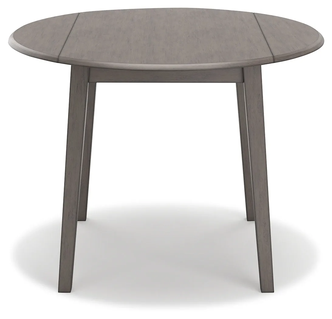 Shullden Dining Table and 4 Chairs in Gray