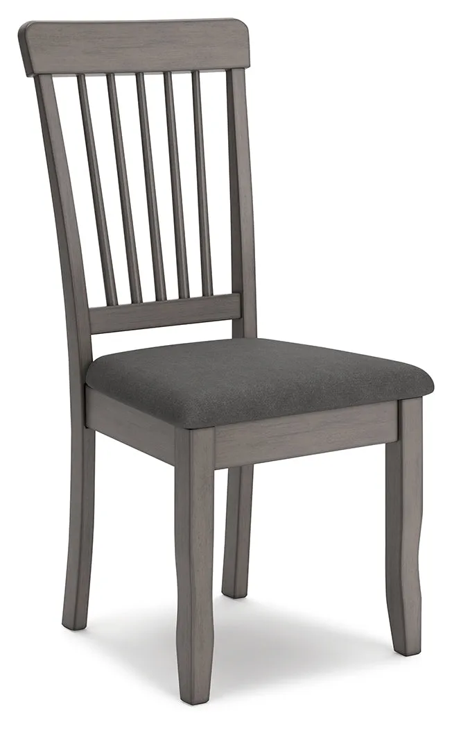 Shullden Dining Table and 4 Chairs in Gray