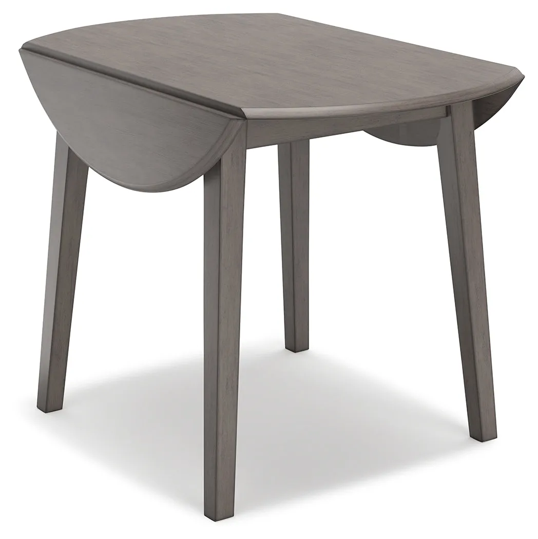 Shullden Dining Table and 4 Chairs in Gray