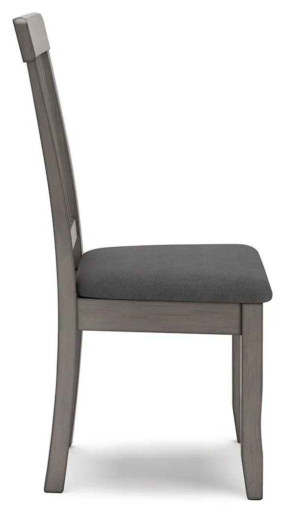 Shullden Dining Table and 4 Chairs in Gray