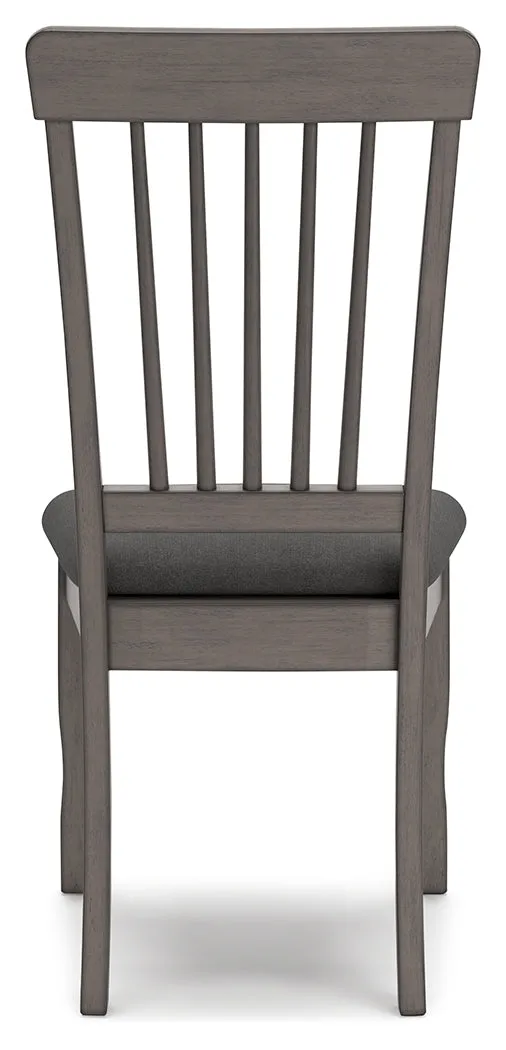 Shullden Dining Table and 4 Chairs in Gray