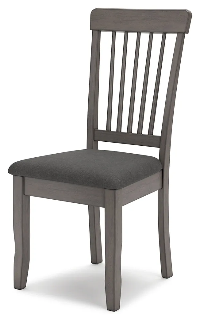 Shullden Dining Table and 4 Chairs in Gray