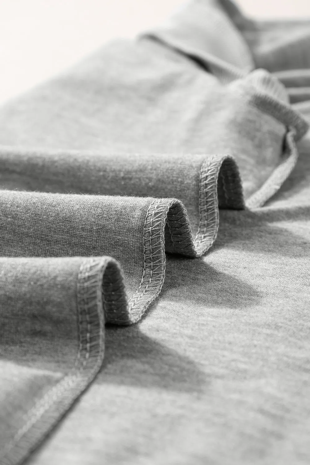 Simply Taupe Contrast Trim V-Neck Loose Fit Tank Top
