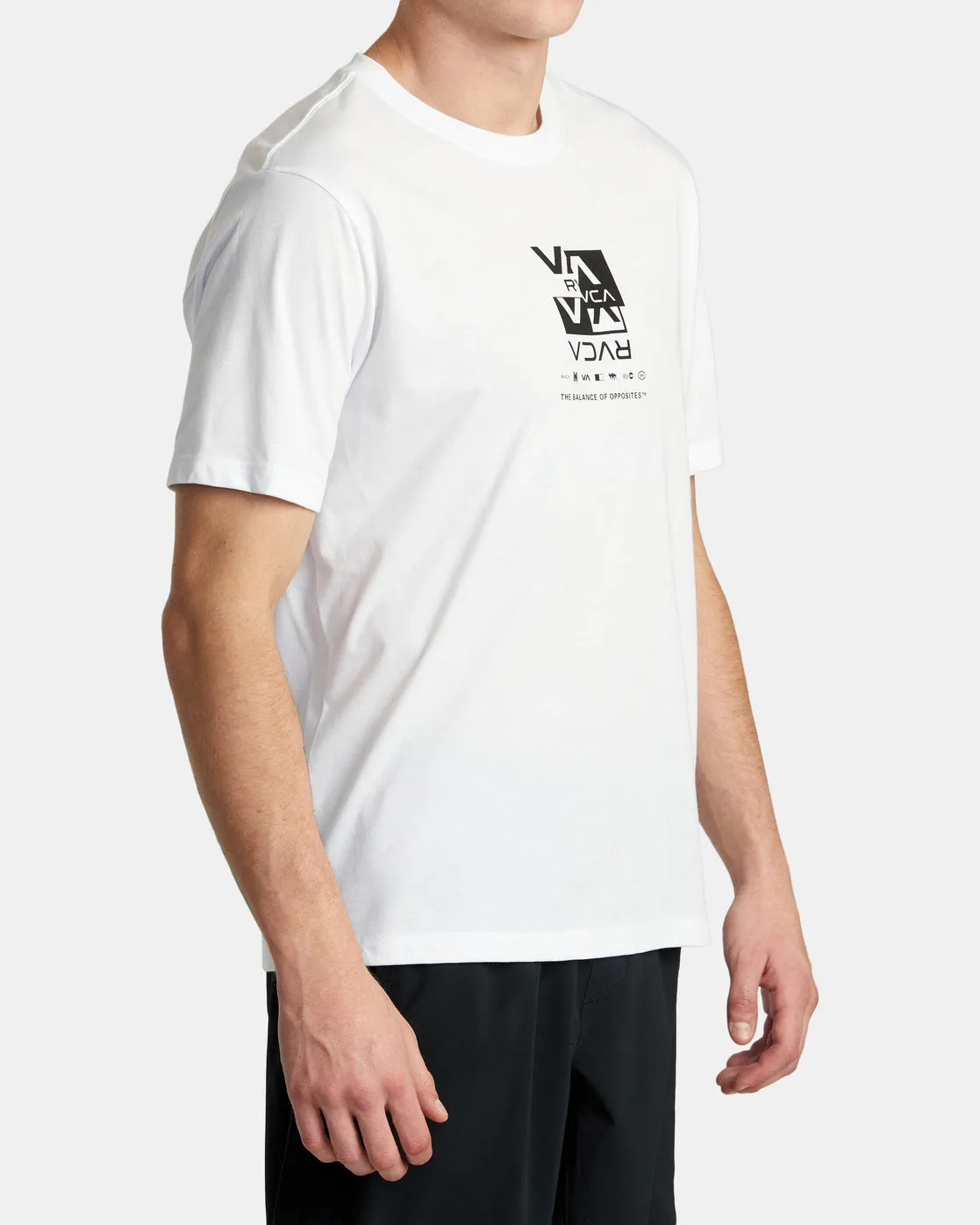 Splitter Stacks Tee - White