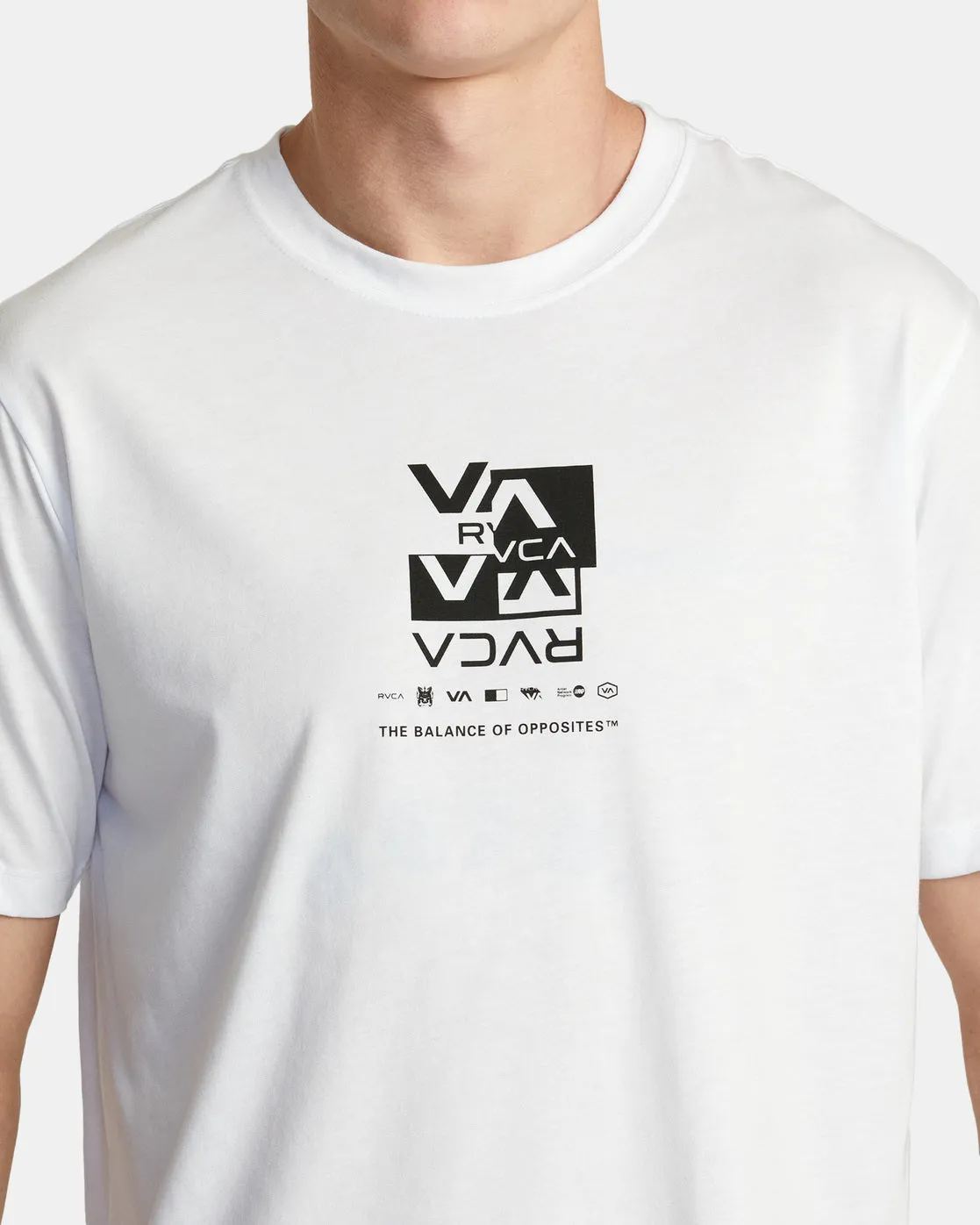 Splitter Stacks Tee - White