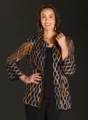 Venetian Color Soutache Shirt Jacket