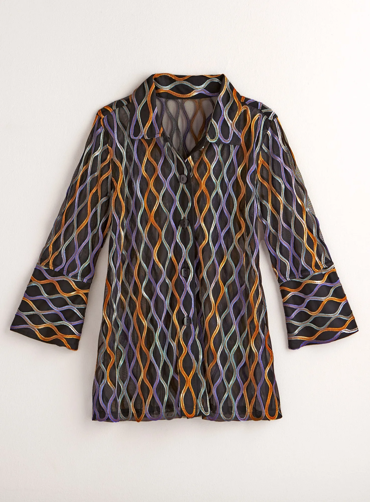 Venetian Color Soutache Shirt Jacket