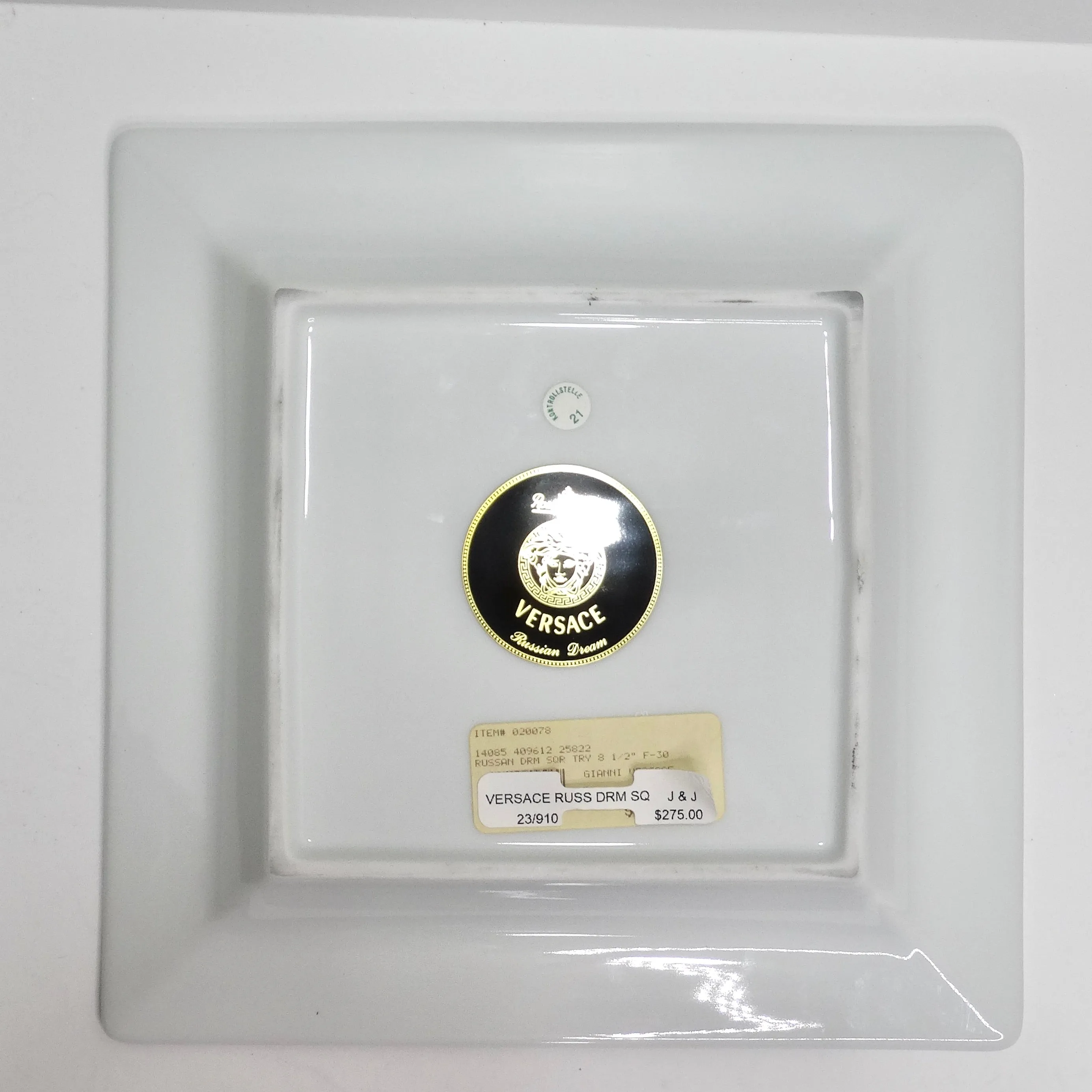 Versace Rosenthal 1990s Russian Dream Porcelain Plate
