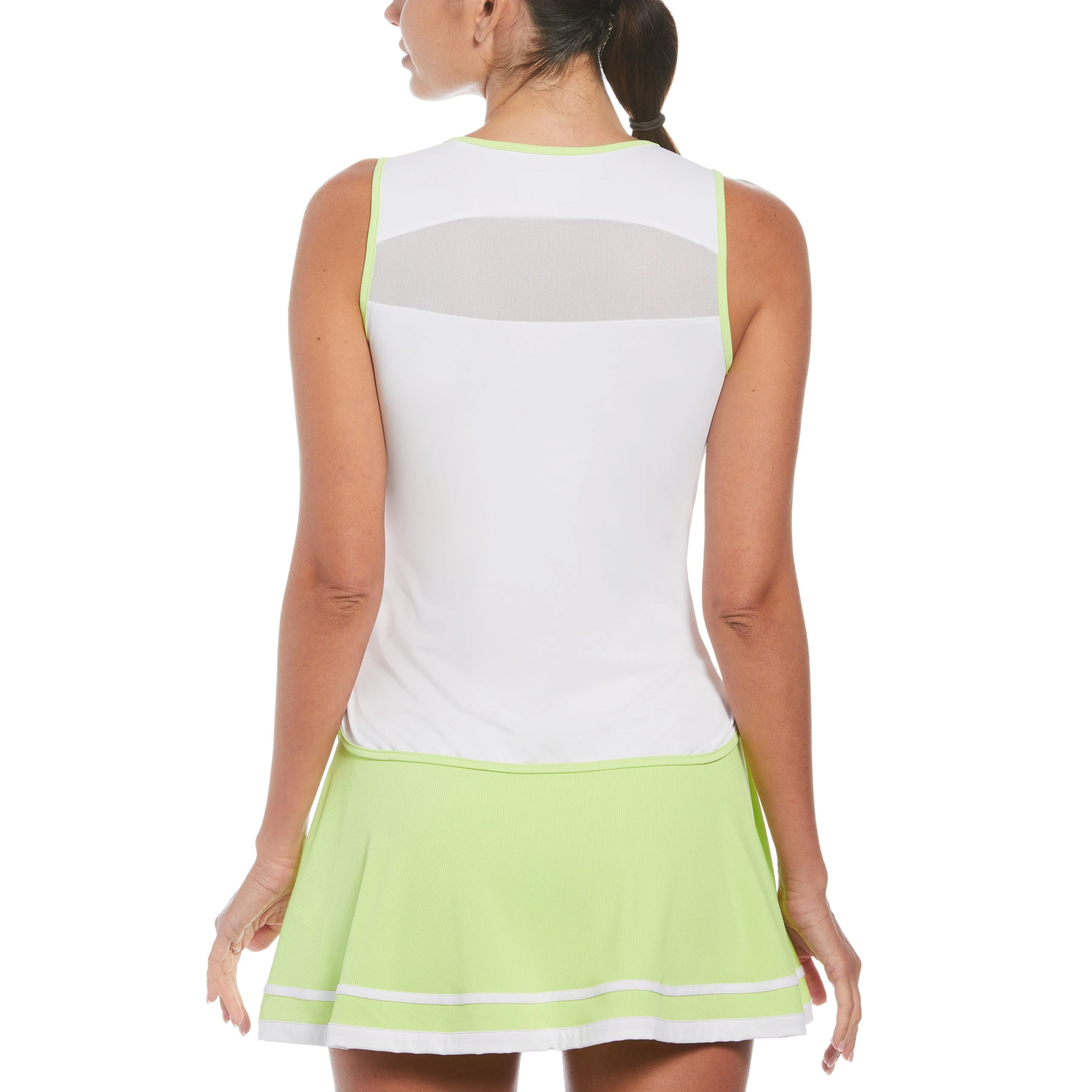 Women's Color Block Cut-out Tennis Tank