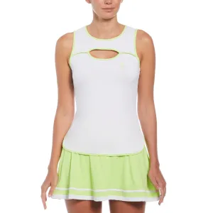 Women's Color Block Cut-out Tennis Tank